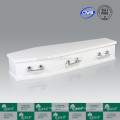 LUXES Australian Hot Sale Cremation Coffins Pearly White Cardboard Coffin